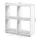Vicco Raumteiler Tetra 72 x 73 x 29 cm Weiß