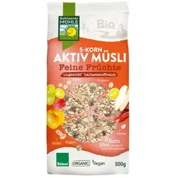Bohlsener Mühle 5-Korn Aktiv Müsli Feine Früchte bio 500g