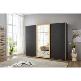 Roller Schwebetürenschrank Katar Graphit-/Goldfarben