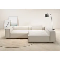 Home Affaire Ecksofa HOME AFFAIRE "Watertown, moderne XXL L-Form, 306 cm breit", beige (nature), B:306cm H:68cm T:191cm, 94% Polyester, 6% Nylon, Sofas, Ecksofa, Komfortabel mit tiefer Sitzfläche – ideal für große Wohnräume, Topseller