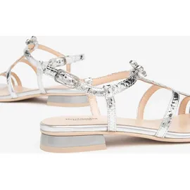Nero Giardini Riemchensandale Damen Silber 40