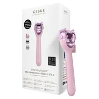 geske 9-In-1 Nadel-Mesotherapie-Gesichtsroller Mit Anwendung (Pink) | rosa