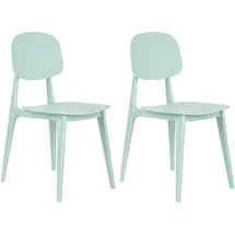 Beliani KATTAVIA Gartenstuhl 2er Set 0 x 0 x 0 cm mintgrün