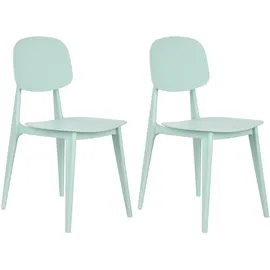Beliani KATTAVIA Gartenstuhl 2er Set 0 x 0 x 0 cm mintgrün