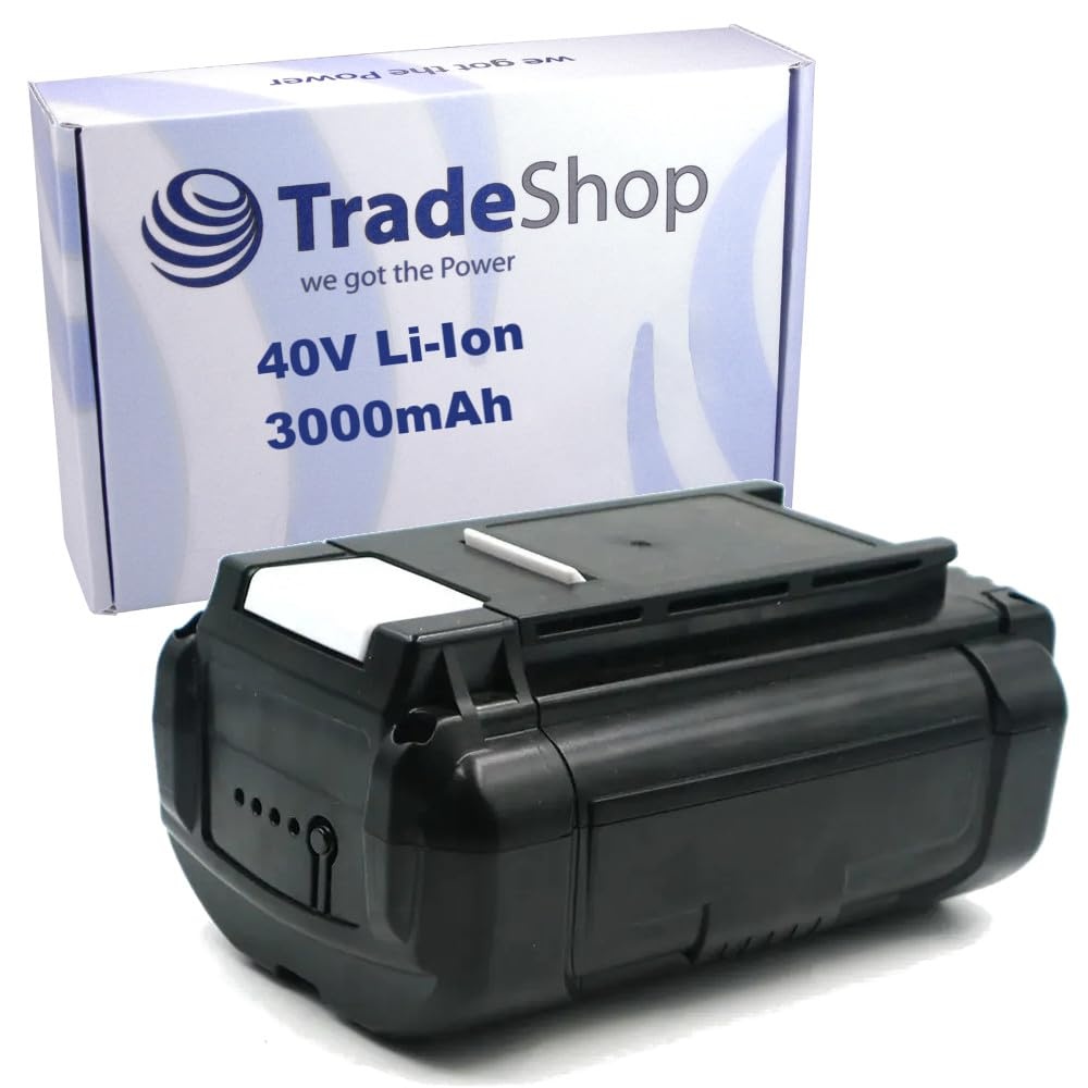 Trade-Shop Li-Ion Akku 36V/40V / 3000mAh kompatibel mit Ryobi BPL3615 BPL3620D BPL3626 BPL3626D BPL3626D2 BPL3640 BPL3640D BPL3640D2 BPL3650 BPL3650D