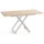 WFL GROUP Axen Braun Eiche 120-160 x 80 x 38-75 cm