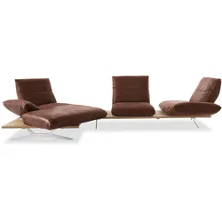 KOINOR Ecksofa Marilyn Leder Beige Muskat