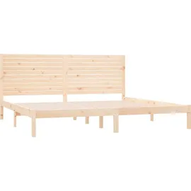 vidaXL Massivholzbett 180 x 200 cm Braun