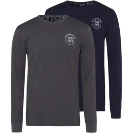 H.I.S. Langarmshirt grau XL