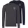 H.I.S. Langarmshirt grau XL