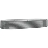 vidaXL Hochbeet 249 x 100 x 36 cm Grau