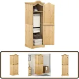 Kleiderschrank Corona 55x52x170 cm Massivholz Kiefer - Holzschranks - Kleiderschrank - Massivholzklaederschrank - Schlafzimmermöbel - Kiefernschrank