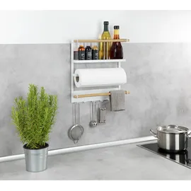 Wenko Küchenregal Magna Magnetisches Regal zur Befestigung ohne Bohren Weiß