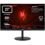 Acer Nitro XV271UM3 Gaming Monitor 27 Zoll (69 cm Bildschirm) WQHD, 180Hz DP, 144Hz HDMI, 0,5ms (GTG min.), 2xHDMI 2.0, DP 1.2, höhenverstellbar, drehbar, DP/HDMI FreeSync Premium