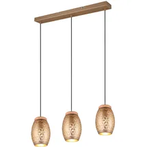 rl live your light Bidar 3-flg. E27 60 cm Metall beige