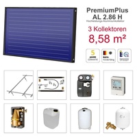 Solarbayer PremiumPlusAL Solarpaket H3 Stock Bruttofläche 8,58 m2 horizontal