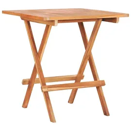vidaXL Teak Set 3-tlg. Tisch 60 x 60 cm natur klappbar