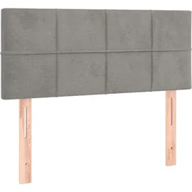 vidaXL Boxspringbett 100 x 200 cm Hellgrau