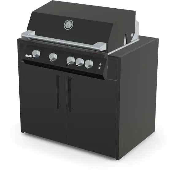 Brabura Fusion 400 RM Modul | Neustes Edelstahlmodell - Nero Zimbabwe / Anthrazit / Matt schwarzer Griff
