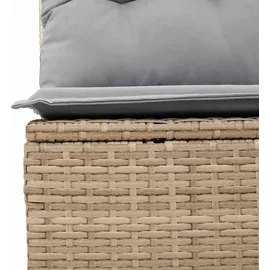 vidaXL Garten Essgruppe 6-tlg. Beige/Hellgrau
