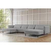 Fun Möbel Wohnlandschaft U-Form Sofa AGADA in Stoff Poso