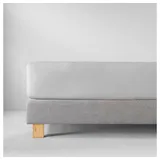 Estella Spannbettlaken Baumwolle 100 x 200 cm Silber