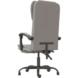 vidaXL Bürostuhl mit Liegefunktion Polyester Taupe