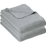 Erwin Müller Brescia 2er-Pack 100 x 150 cm hellgrau