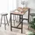 VASAGLE Bartisch 120 x 60 x 90 cm Braun/Schwarz