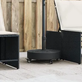 vidaXL Schirmständer mit Rollen 27 kg Schwarz
