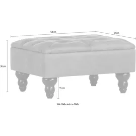 GUTMANN FACTORY Hocker Amazonas 68 x 36 x 51 cm Braun