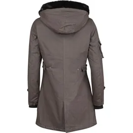 Gothicana by EMP Damen dunkelgraue Übergangsjacke leicht gefüttert mit Gehschlitz hinten M - M