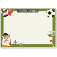 blaash® XXL Fußball Schreibtischunterlage Papier DIN A2 für Kinder | 25 Blatt Block mit viel Platz zum Malen, Schreiben od Kritzeln |Unterlage Schreibtisch Jungen/Schreibtischunterlage Kinder Deko