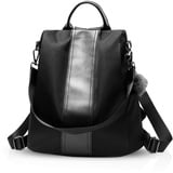 NICOLE & DORIS Rucksack Damen Anti Diebstahl Rucksackhandtaschen Große Kapazität Rucksack Schultertasche PU Leder wasserdichte Rucksäcke Schultasche Reiserucksack