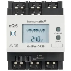 Homematic IP Wired Smart Home Schaltaktor HmIPW-DRS8 - 8-fach