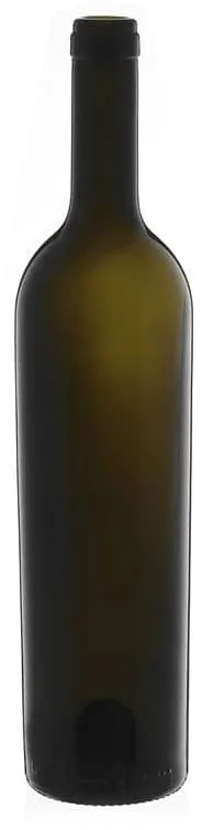 750 ml Bottiglia da vino 'Liberty', verde antico, imboccatura: fascetta