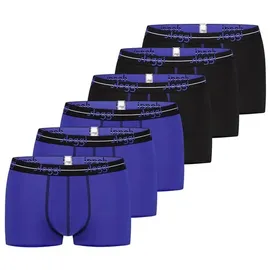 SLOGGI Boxershorts unifarben blau M 6er Pack