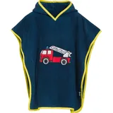 Playshoes Bademantel Handtuch Unisex Kinder,Feuerwehr,L (ab ca. 4 Jahre)