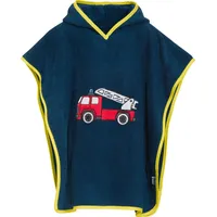 Playshoes Bademantel Handtuch Unisex Kinder,Feuerwehr,L (ab ca. 4 Jahre)