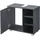 [en.casa] Waschbeckenunterschrank Narvik 56x60x31 cm, Dunkelgrau