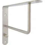 Garderobenkonsole Kemwer Winkel, Stahl - vernickelt matt