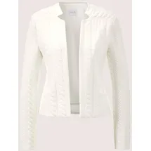 Madeleine Langarm Jerseyblazer mit Stehkragen in wollweiß | Gr.: 36