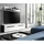 xonox.home Canu Lowboard 170x38x33 cm Basalt grau/Weiß Spanplatte/Melamin