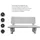 Dehner Gartenbank 120 x 50 x 75 cm Grau