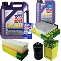 Inspektionspaket 6L LM LL High Tech 5W-40 + MANN Filterpaket Passat