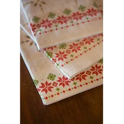 DUNI Zelltuch Serviette 24x24cm 1/4F. Tradition