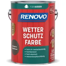 Renovo Wetterschutzfarbe Sepiabraun 2,5 l