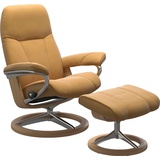 Stressless Stressless® Relaxsessel »Consul«, mit Signature Base, Größe S, Gestell Eiche, gelb