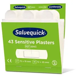 Salvequick Nachfüllpackung 6x43 Pflaster Sensitive