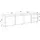 SKRAUT HOME Lowboard 207x61 cm Schwarz Eiche Holzwerkstoff